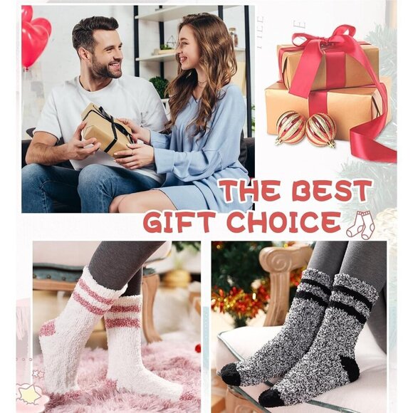 ❤️Women Fuzzy Socks Soft Warm Fluffy Sleep Thermal Plush Casual Cozy Home Socks - Picture 6 of 6
